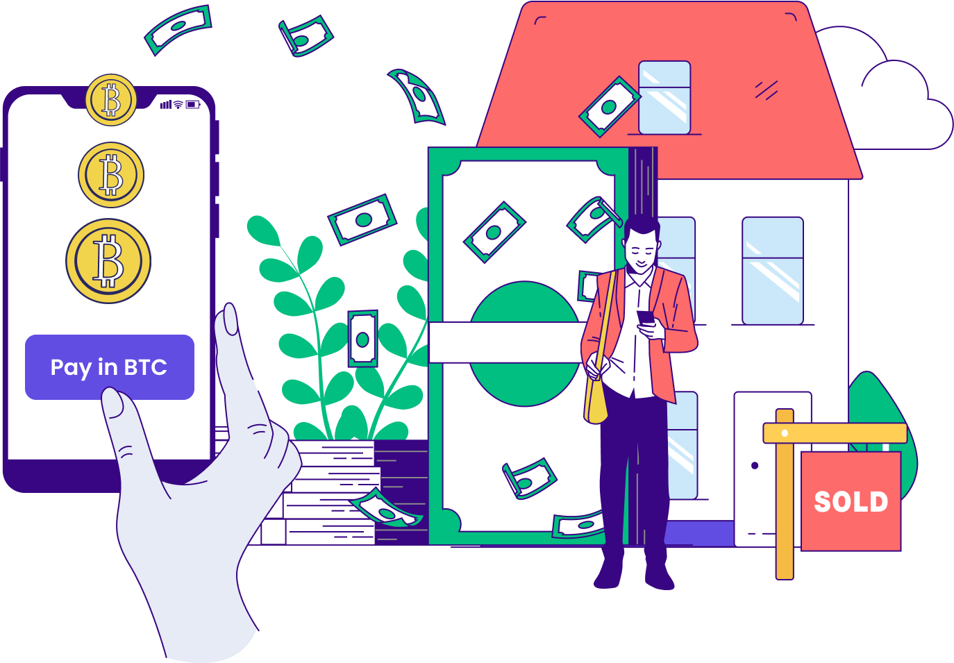 Pay any EUR or GBP bill with crypto using SwapinPay
