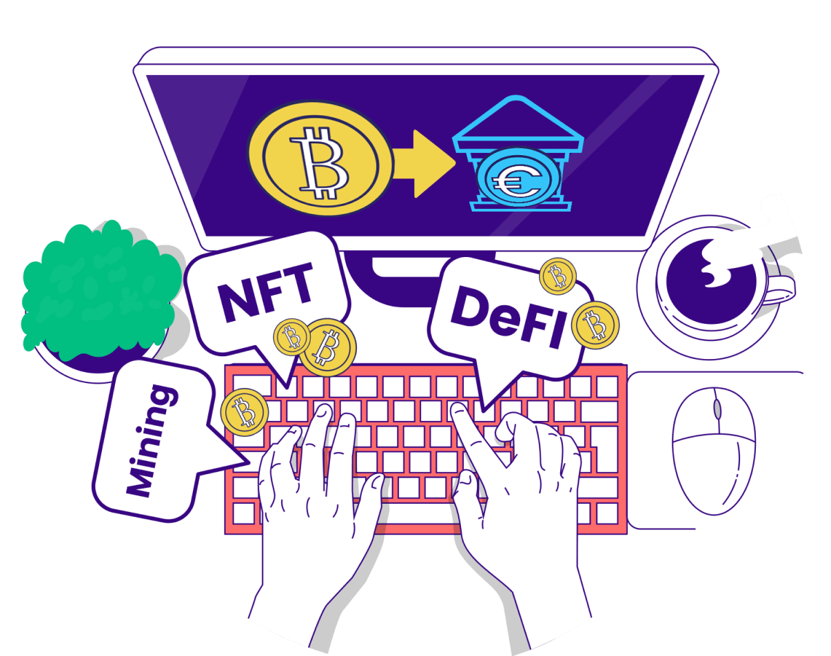 Turn your DeFi, NFT, mining or trading profits into cash
