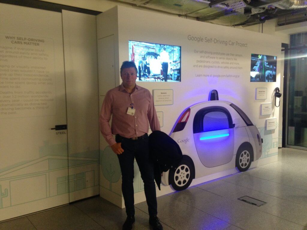 Hannes, CEO of Swapin, at Google HQ in Dublin